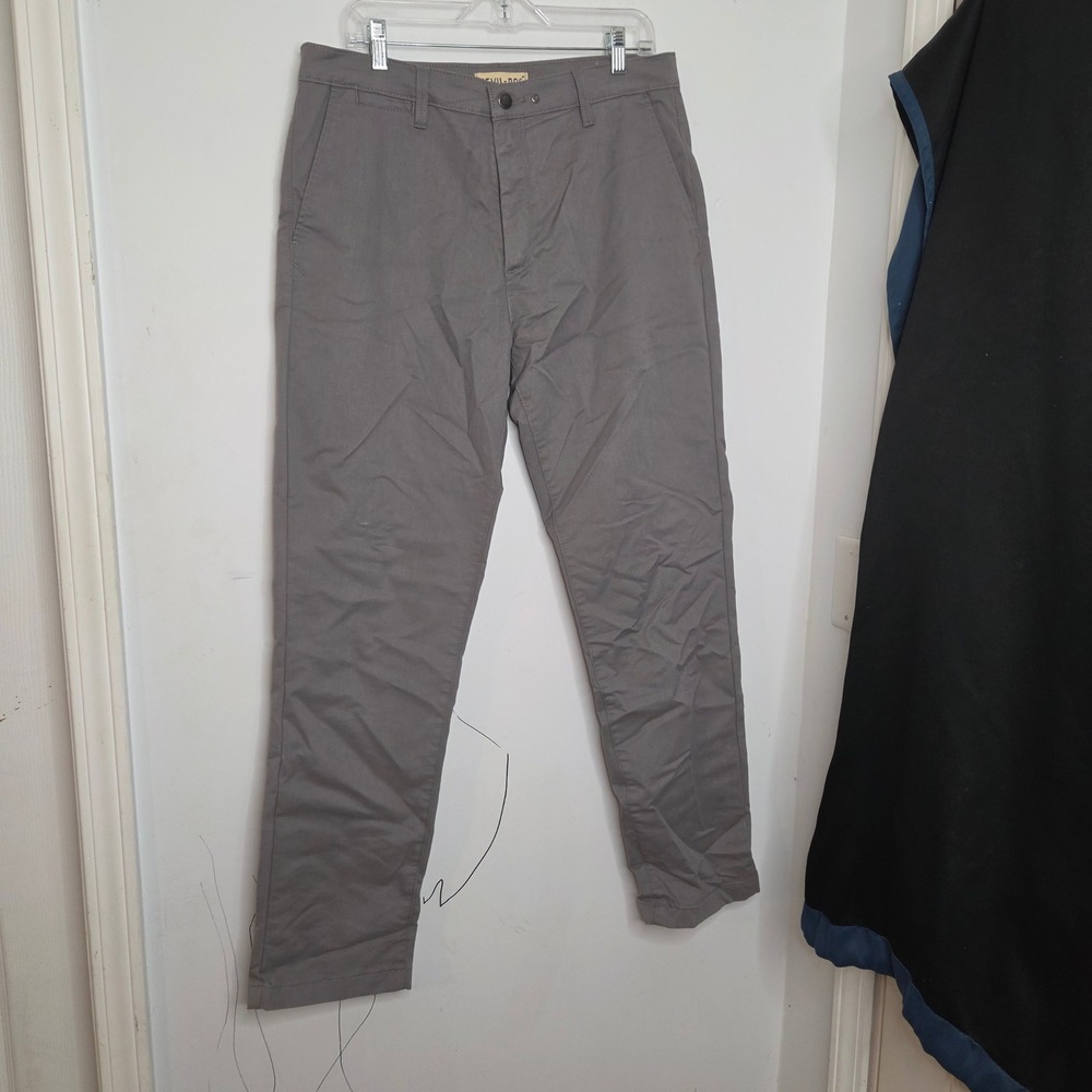 Devil-Dog Dungarees Mens‎ Gray Chino Pants Straight Leg Casual Trousers 34x32